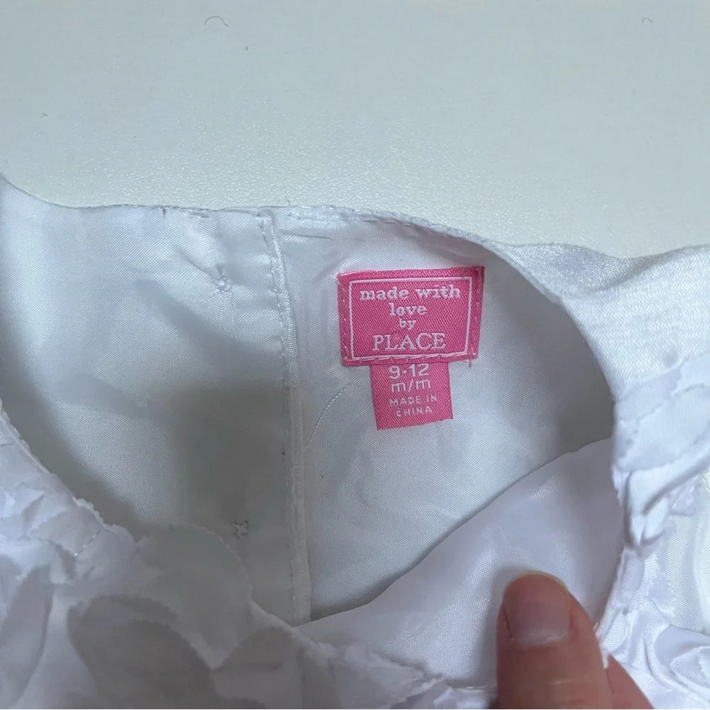 White Satin Diaper Cover Matching Dress Set for Christenings Church - Picture 4 of 7